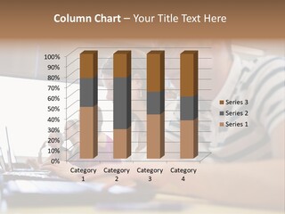 Looking Horizontal Young PowerPoint Template