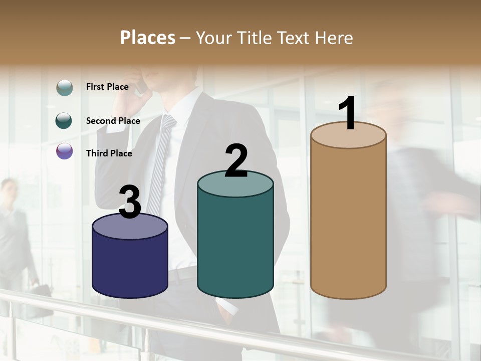 Caucasian People Associate PowerPoint Template