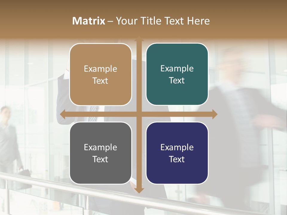 Caucasian People Associate PowerPoint Template