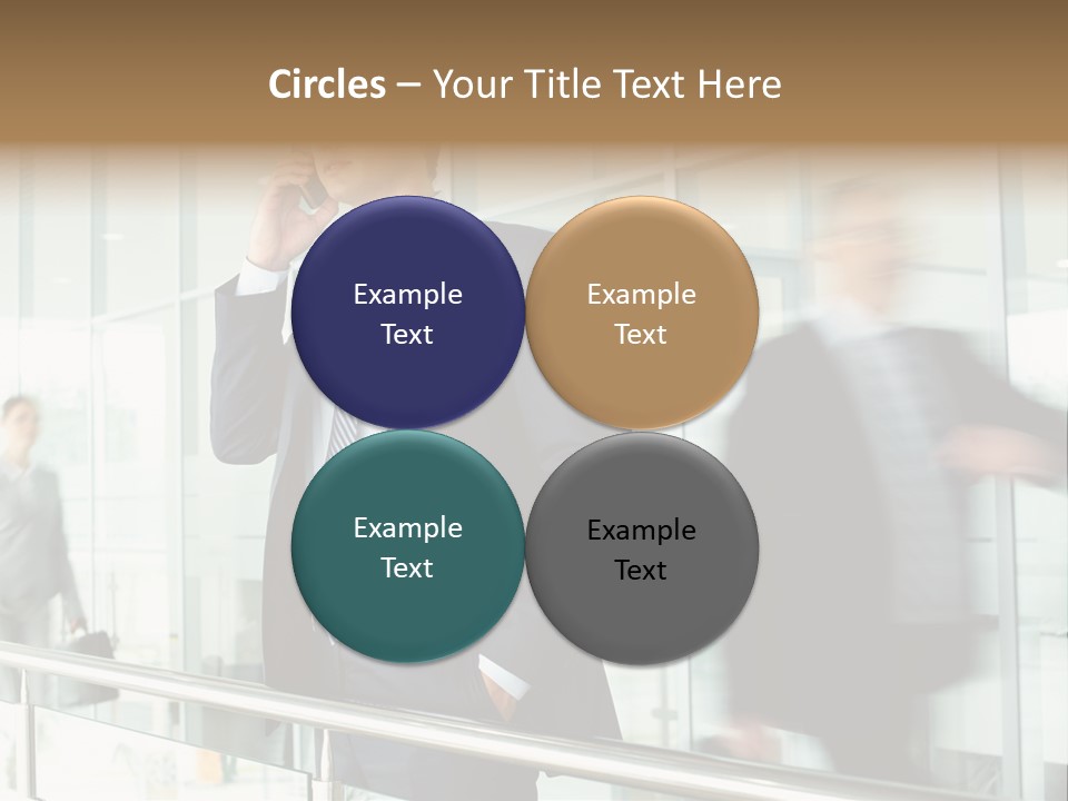 Caucasian People Associate PowerPoint Template