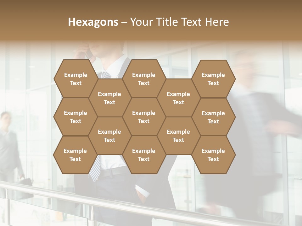 Caucasian People Associate PowerPoint Template