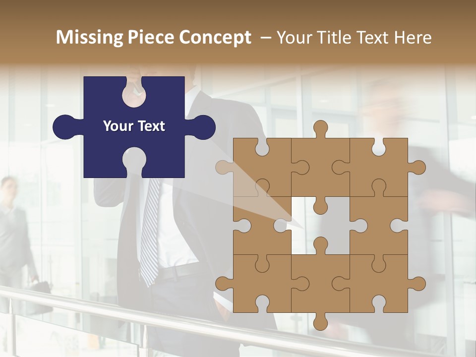 Caucasian People Associate PowerPoint Template