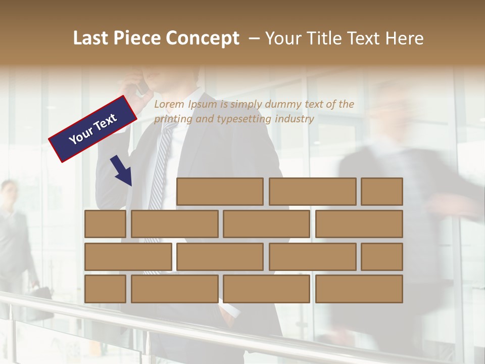 Caucasian People Associate PowerPoint Template