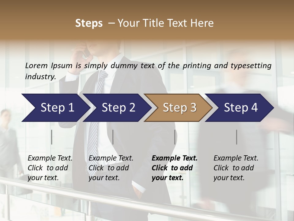 Caucasian People Associate PowerPoint Template