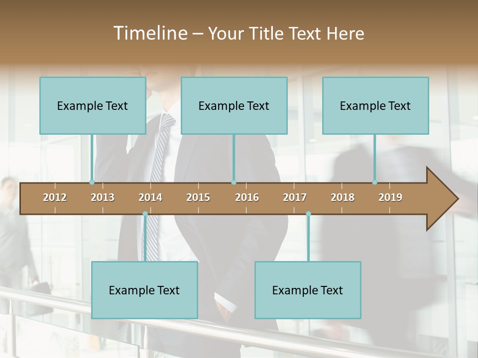 Caucasian People Associate PowerPoint Template