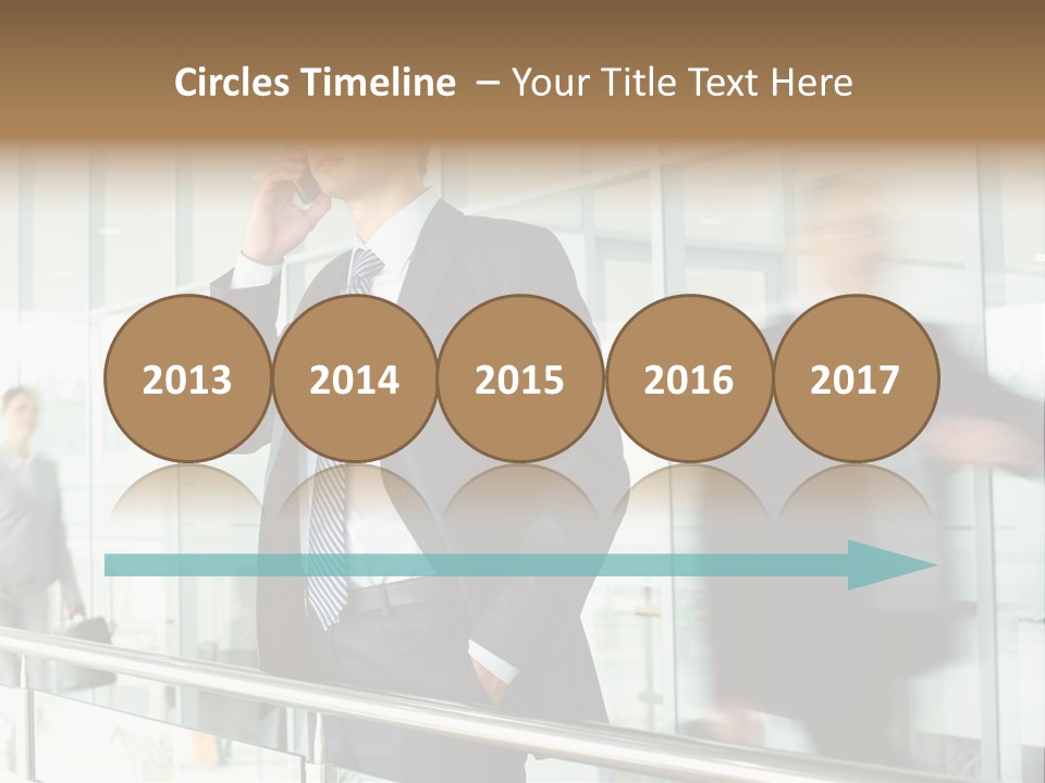 Caucasian People Associate PowerPoint Template