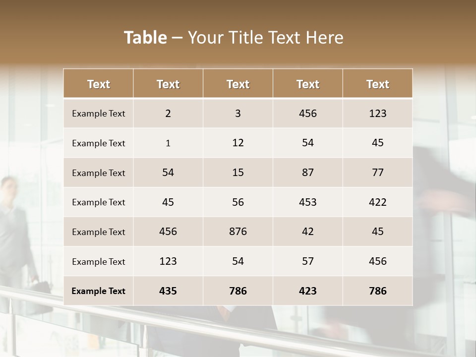 Caucasian People Associate PowerPoint Template