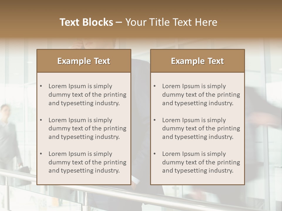 Caucasian People Associate PowerPoint Template