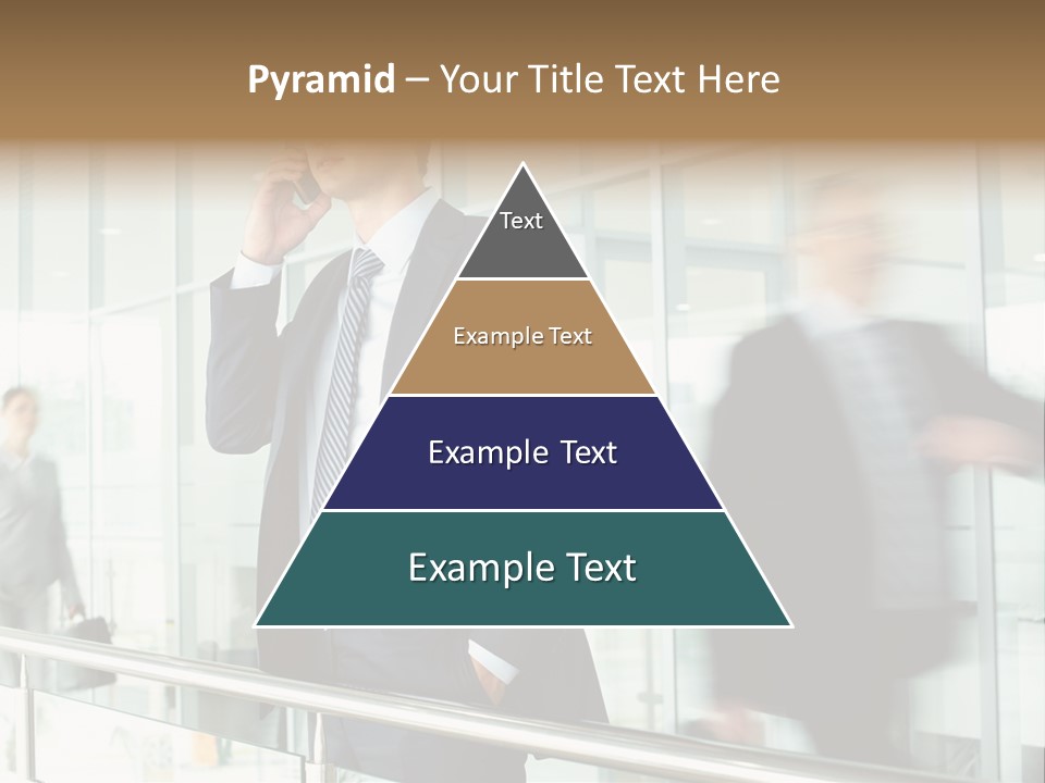 Caucasian People Associate PowerPoint Template