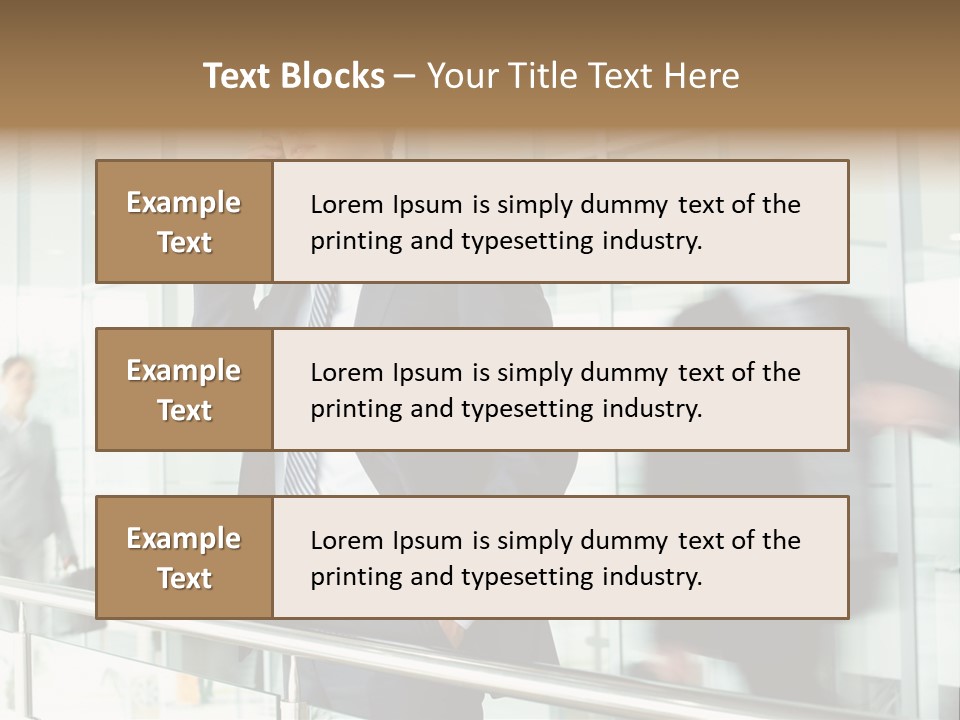 Caucasian People Associate PowerPoint Template