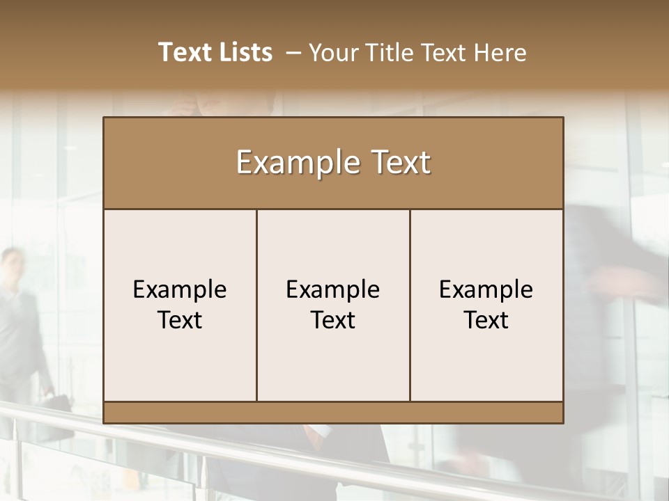 Caucasian People Associate PowerPoint Template
