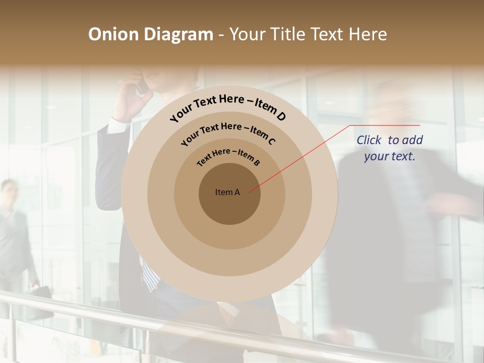 Caucasian People Associate PowerPoint Template