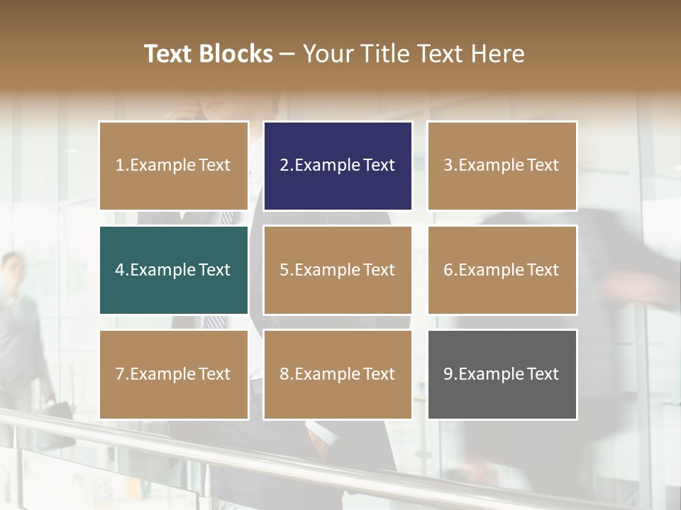 Caucasian People Associate PowerPoint Template