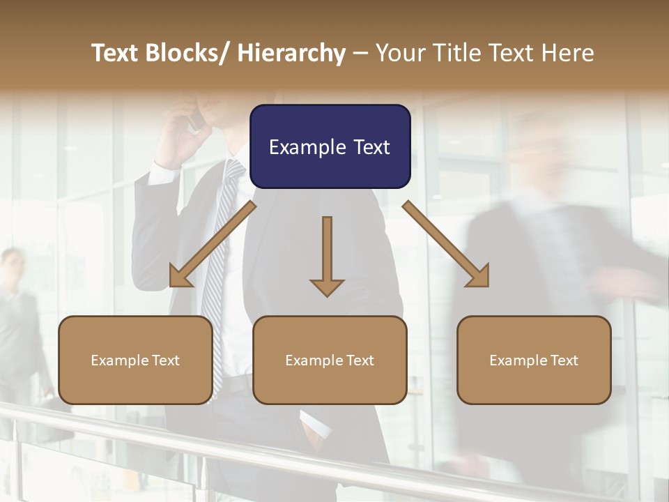 Caucasian People Associate PowerPoint Template