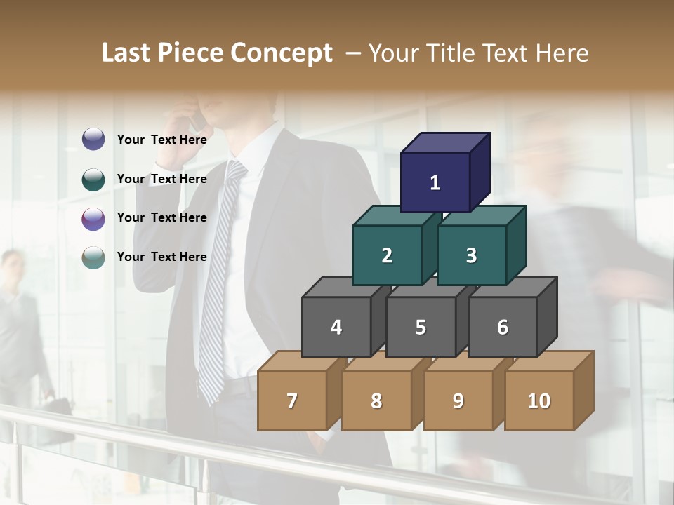 Caucasian People Associate PowerPoint Template