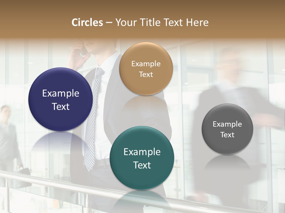 Caucasian People Associate PowerPoint Template