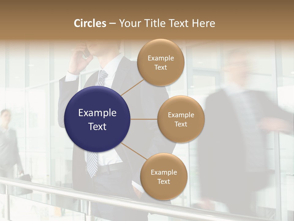 Caucasian People Associate PowerPoint Template