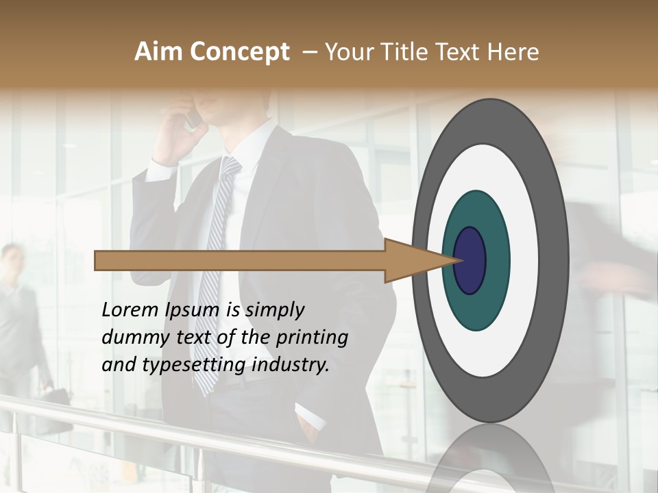 Caucasian People Associate PowerPoint Template