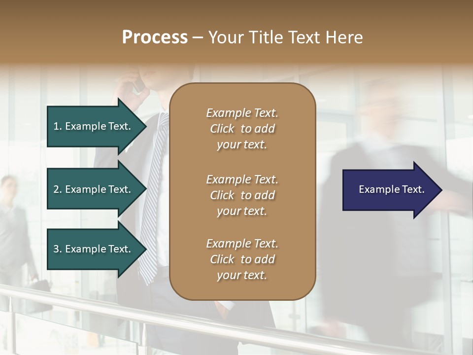 Caucasian People Associate PowerPoint Template