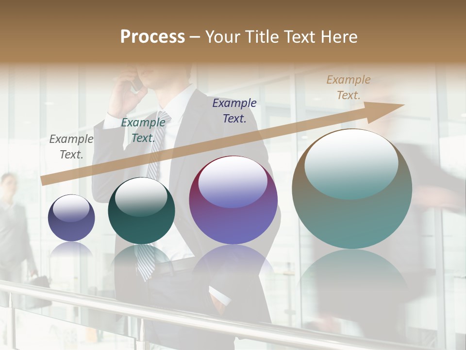 Caucasian People Associate PowerPoint Template