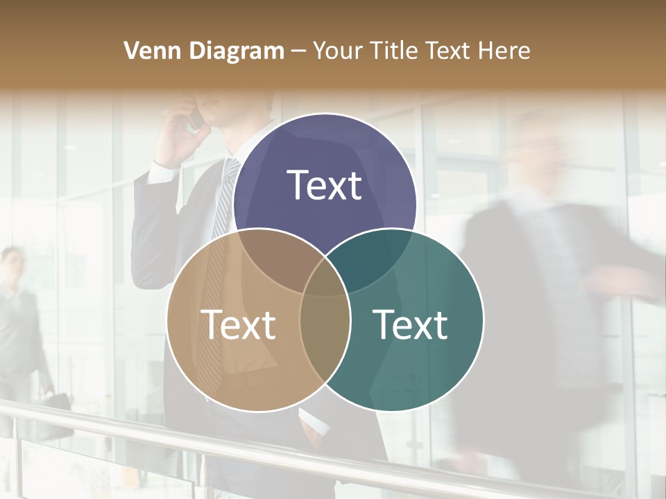 Caucasian People Associate PowerPoint Template