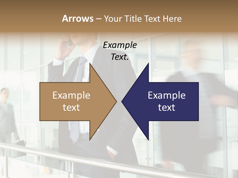 Caucasian People Associate PowerPoint Template