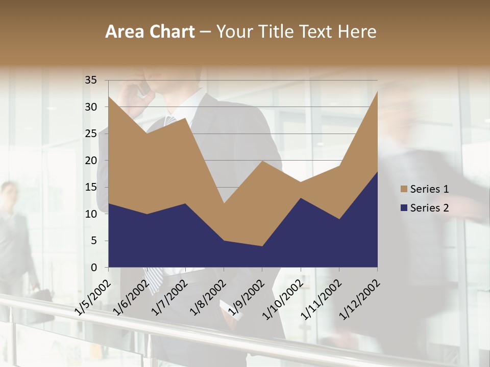 Caucasian People Associate PowerPoint Template