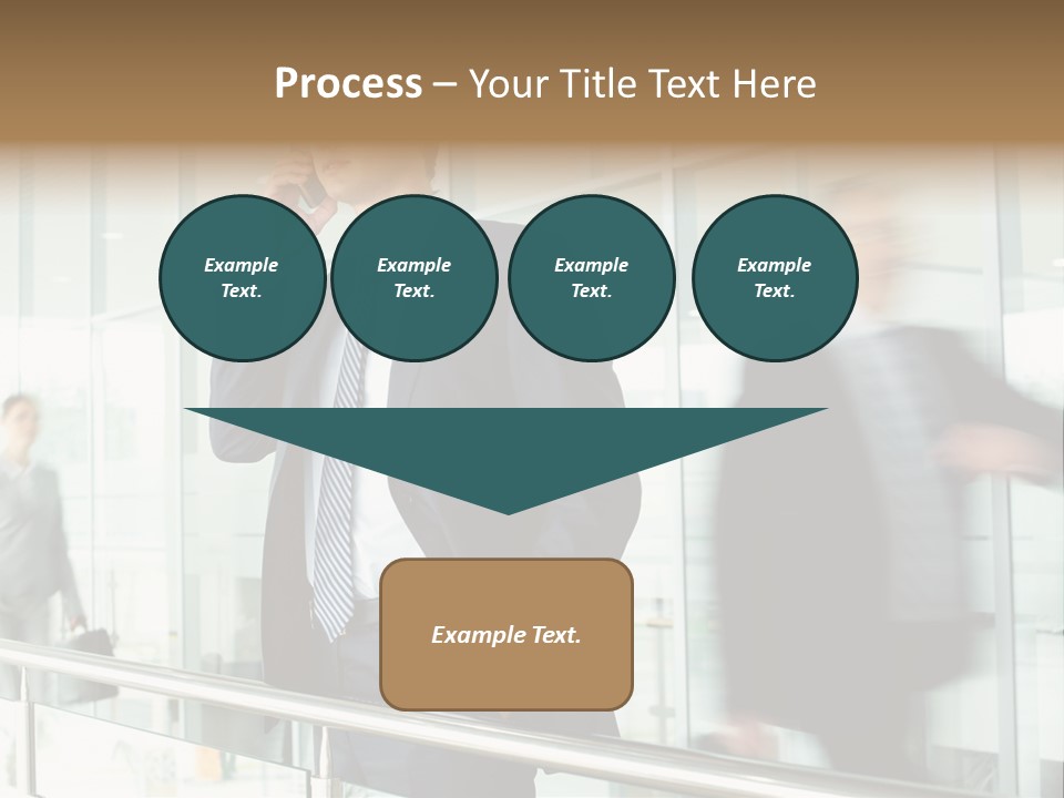 Caucasian People Associate PowerPoint Template