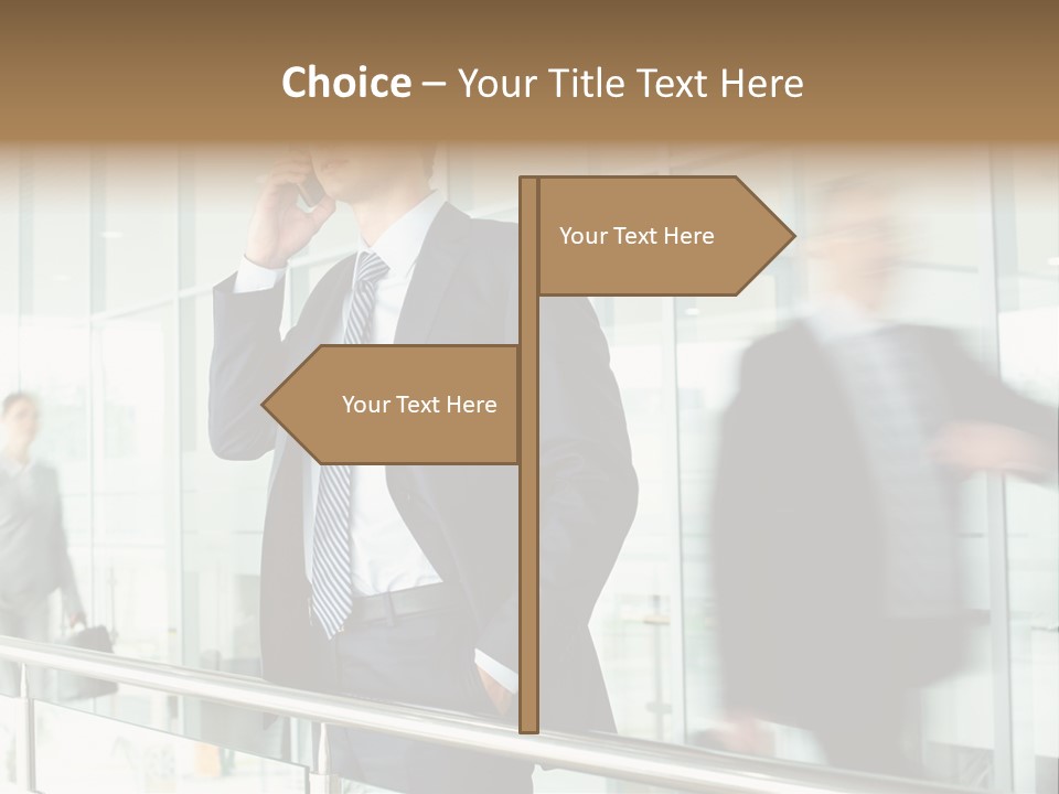 Caucasian People Associate PowerPoint Template