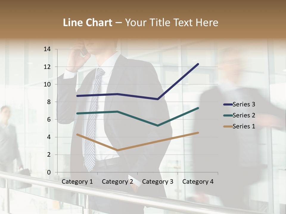 Caucasian People Associate PowerPoint Template