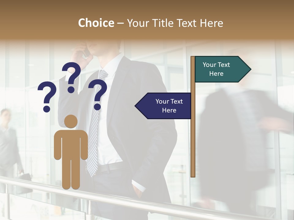 Caucasian People Associate PowerPoint Template