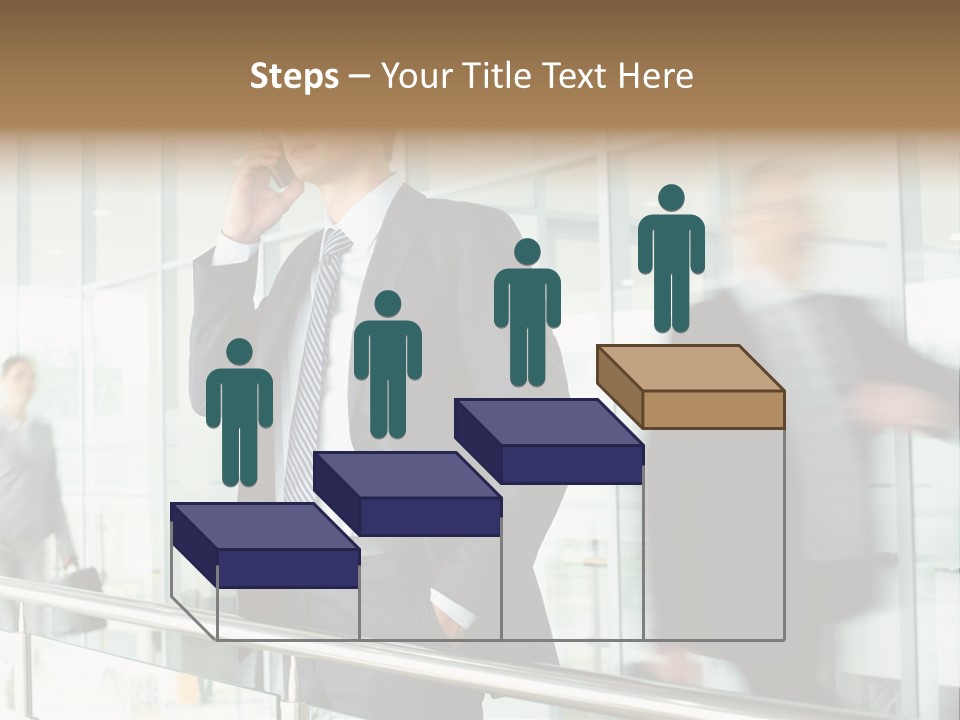 Caucasian People Associate PowerPoint Template