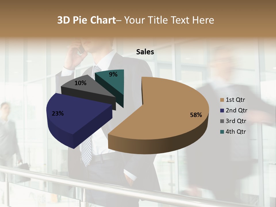 Caucasian People Associate PowerPoint Template
