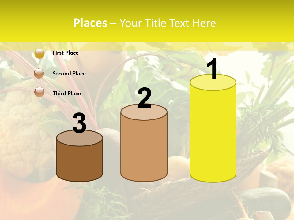 Basket Orange Herb PowerPoint Template