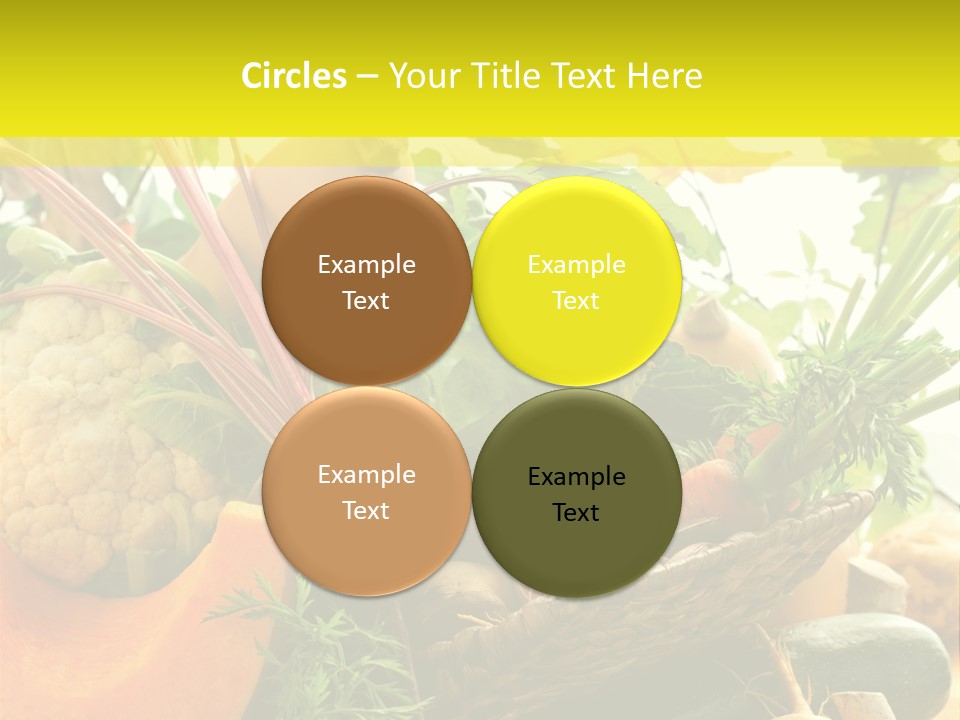 Basket Orange Herb PowerPoint Template