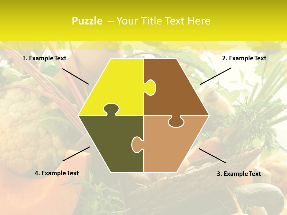 Basket Orange Herb PowerPoint Template