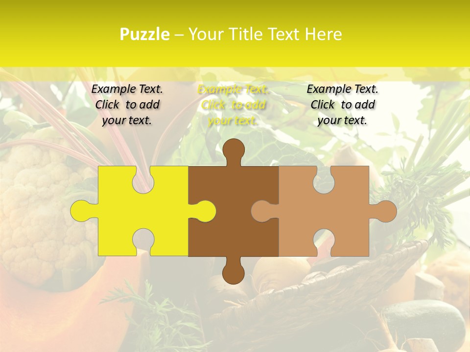 Basket Orange Herb PowerPoint Template