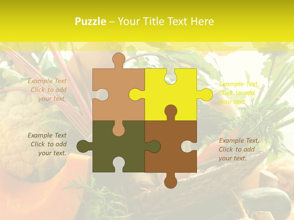 Basket Orange Herb PowerPoint Template