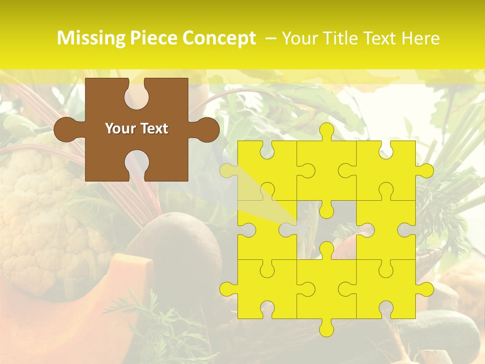 Basket Orange Herb PowerPoint Template