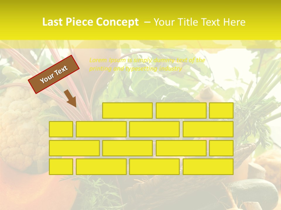 Basket Orange Herb PowerPoint Template