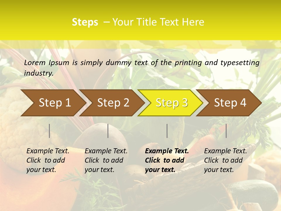 Basket Orange Herb PowerPoint Template