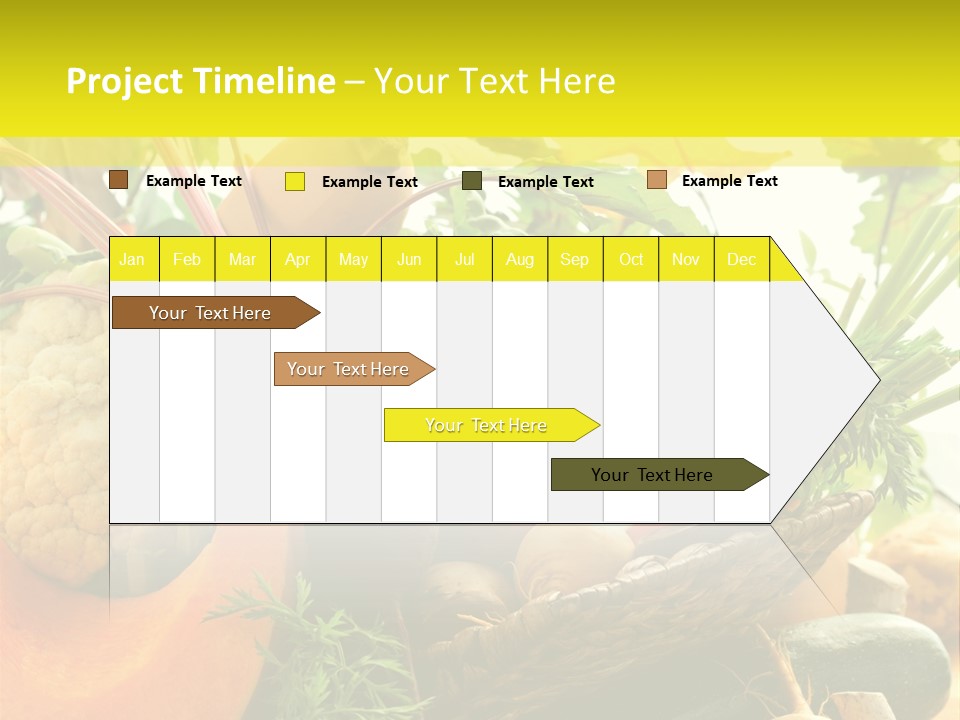 Basket Orange Herb PowerPoint Template