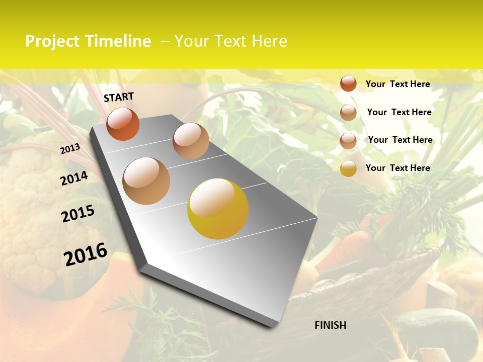 Basket Orange Herb PowerPoint Template