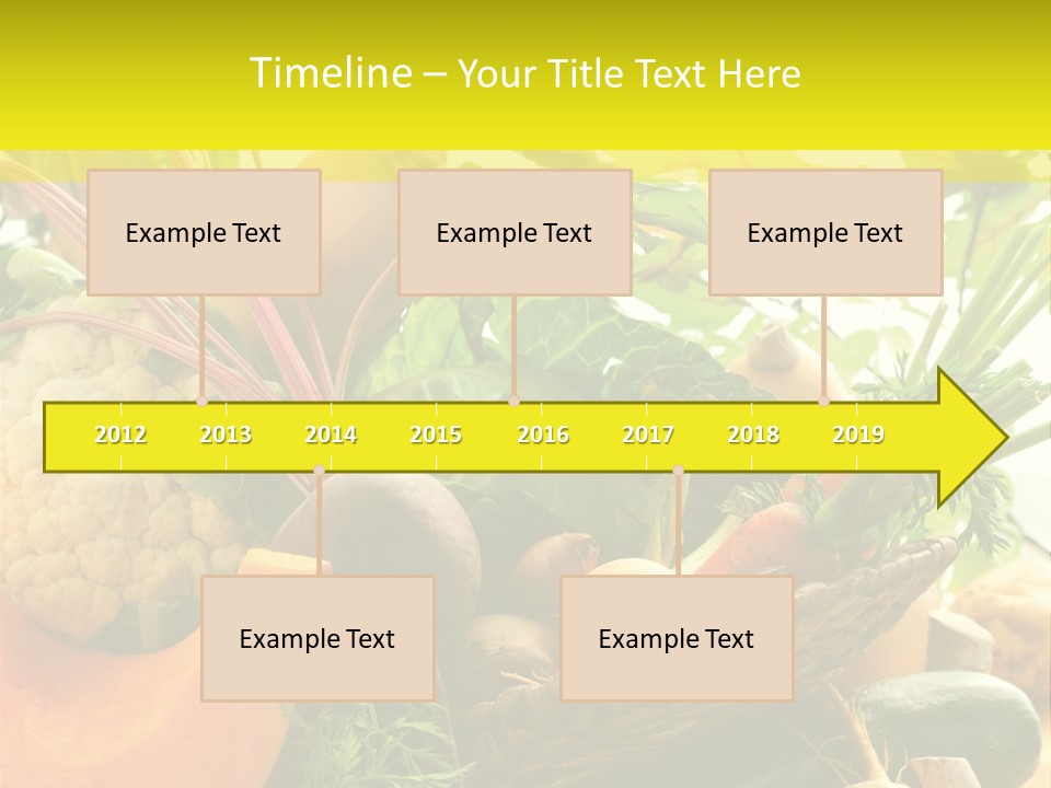 Basket Orange Herb PowerPoint Template