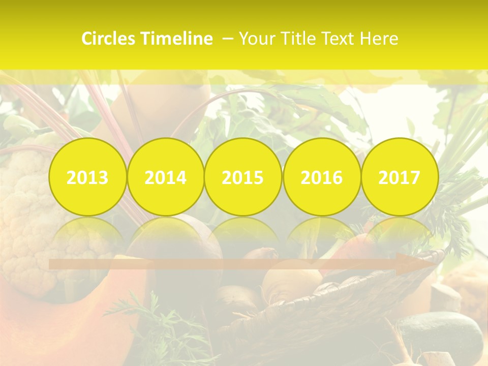 Basket Orange Herb PowerPoint Template