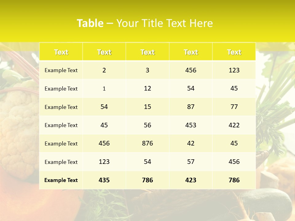 Basket Orange Herb PowerPoint Template