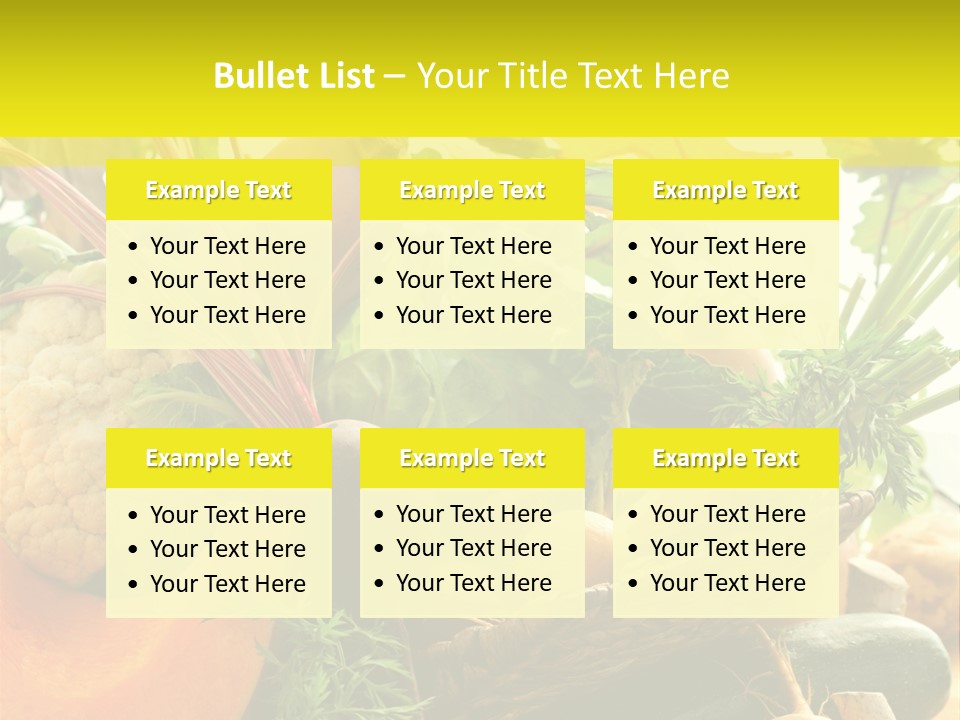 Basket Orange Herb PowerPoint Template