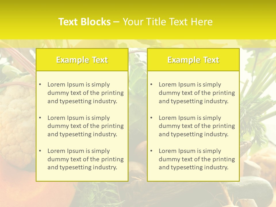 Basket Orange Herb PowerPoint Template