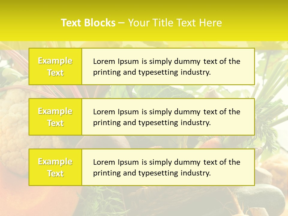Basket Orange Herb PowerPoint Template