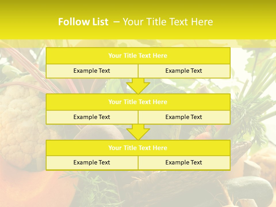 Basket Orange Herb PowerPoint Template